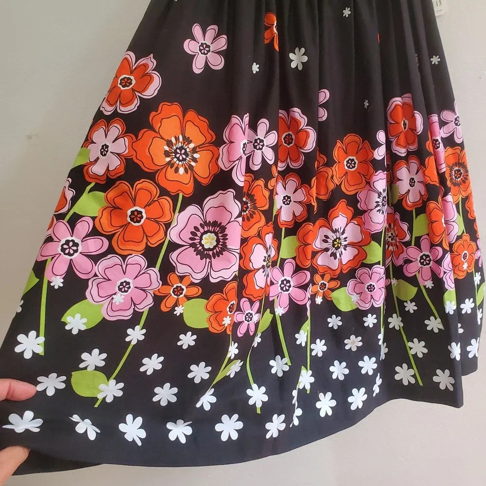 Bonnie Jean Empire Waist‎ Floral Fit Flare Dress Girls 10 Ribbon Sash NEW Party